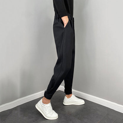 Men's Casual Nine-point Draped Loose Leggings Trousers
