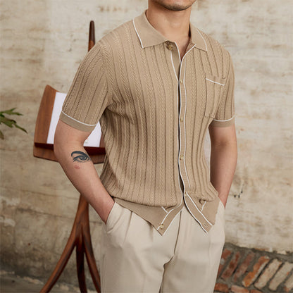 Simple Slim Short Sleeve POLO Shirt