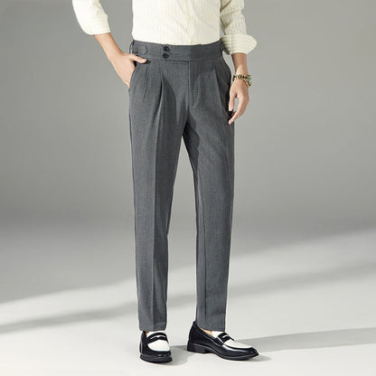 High-waisted Straight-leg Trousers