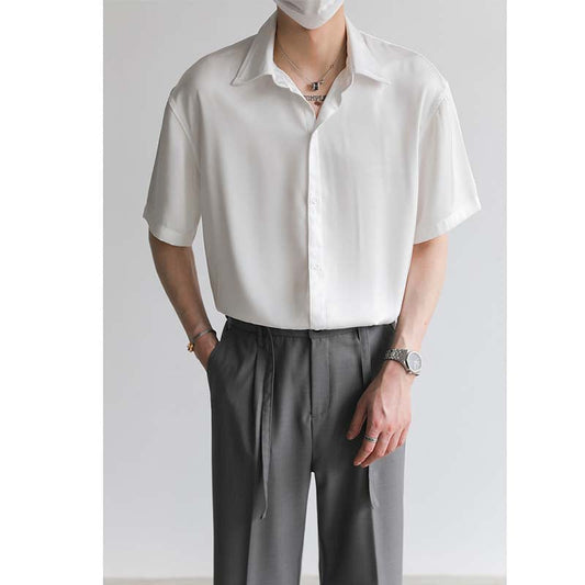 Summer Loose Solid Color Shirt