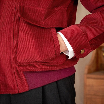 Casual Corduroy Warm Cotton Bomber Jacket