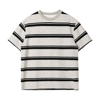 Striped Crew Neck Casual T-shirt