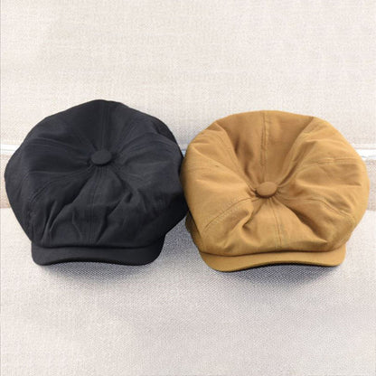 Cotton Linen Octagonal Beret