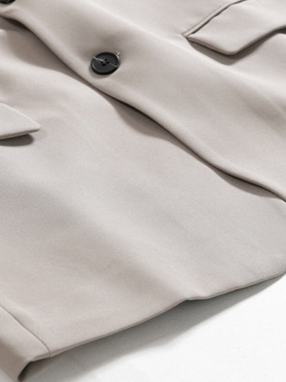 Korean Style Loose Casual Single-breasted Blazer