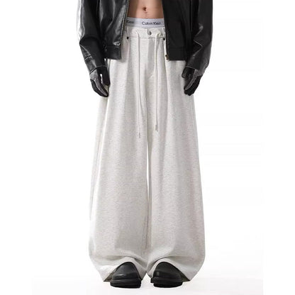 Washed Loose Wide-leg Straight Sweatpants