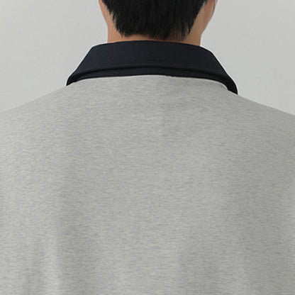 Patchwork Fake Two-piece POLO Shirt