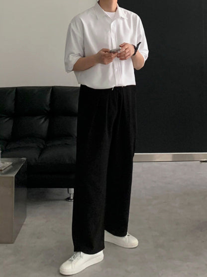 Summer Loose Business Casual Lapel T-shirt