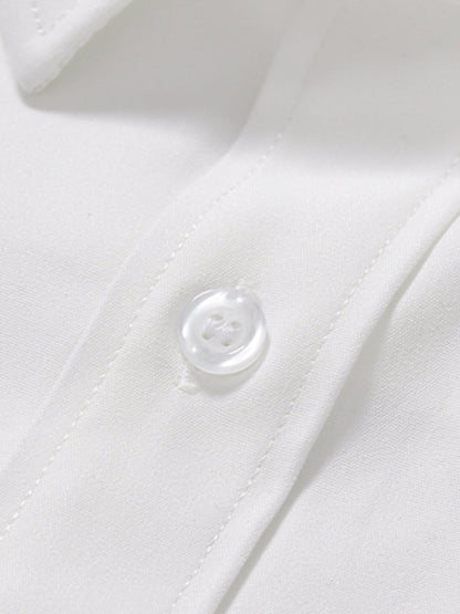 Summer Loose Business Casual Lapel T-shirt